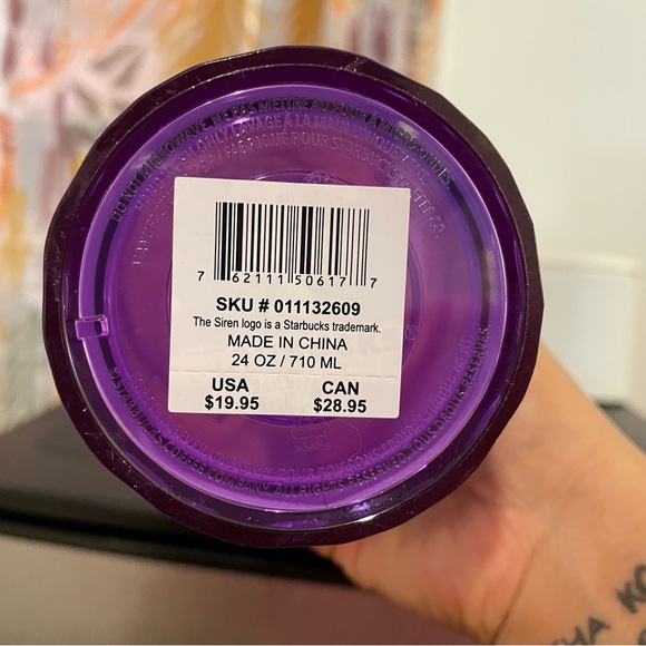 Starbucks tumbler drink cup, Venti (24 fl oz) - purple - Picture 2 of 2